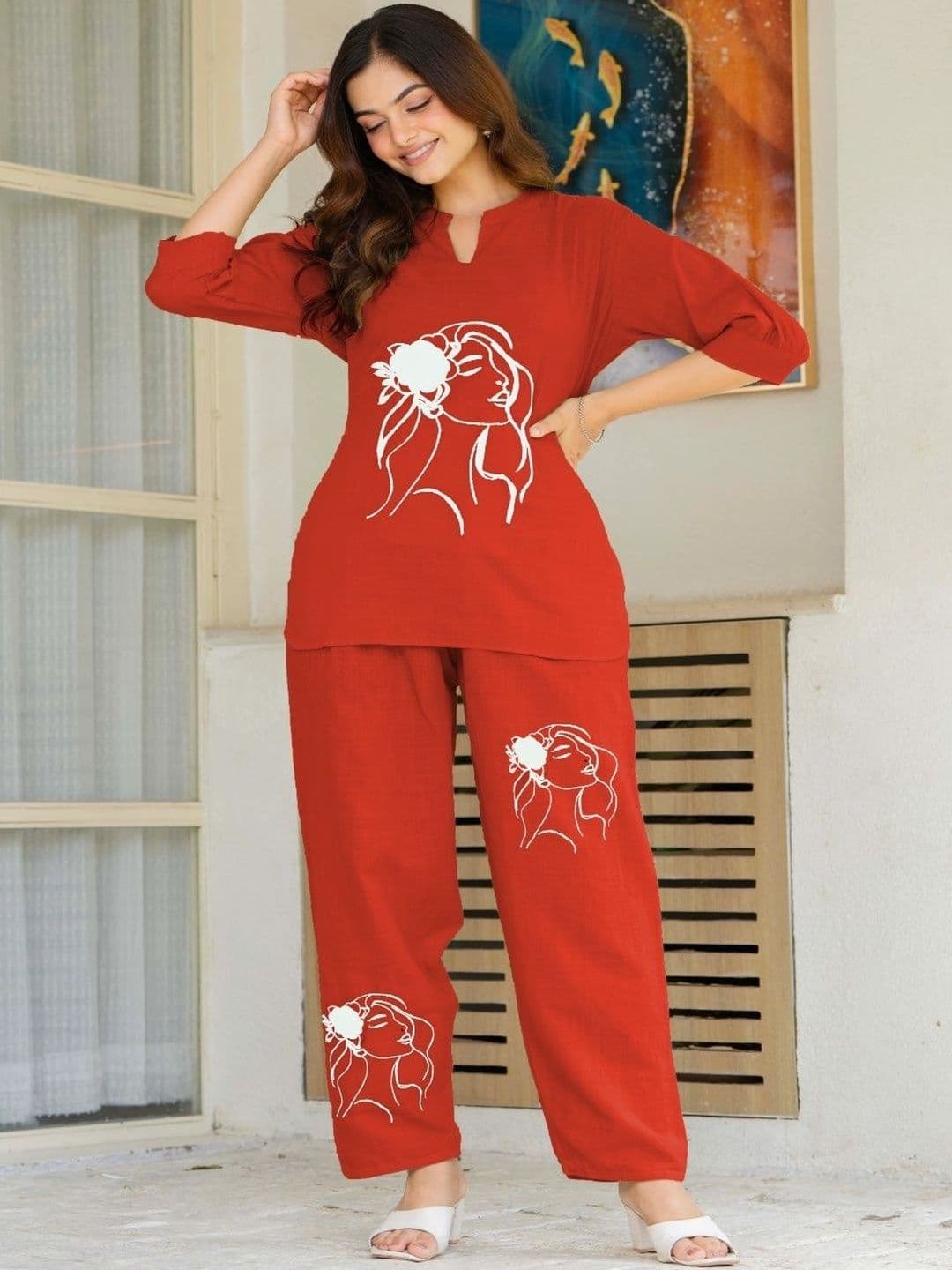Naida Printed Tunic with Palazzos thumbnail 6