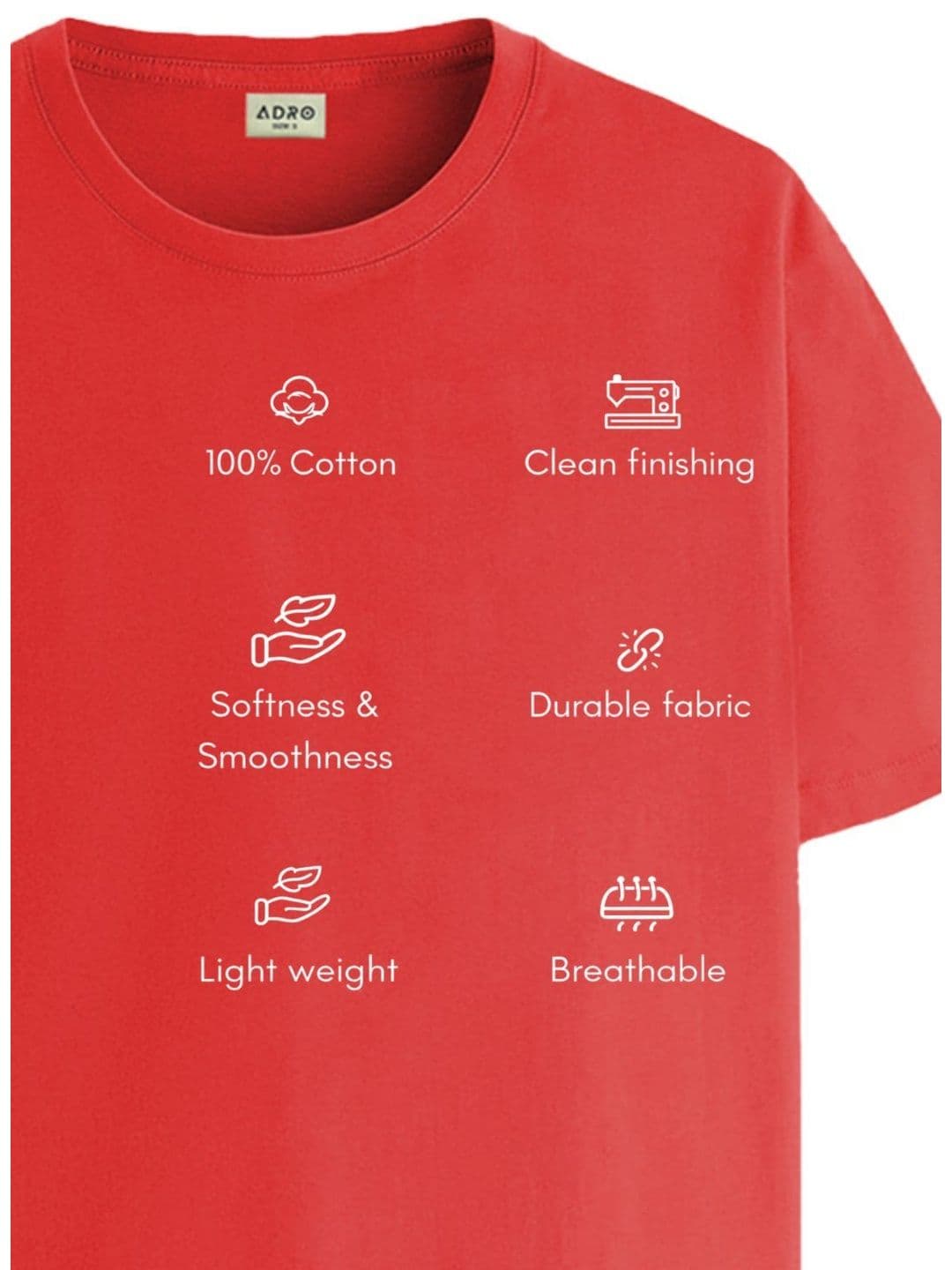 ADRO Men Typography Printed T-shirt thumbnail 6