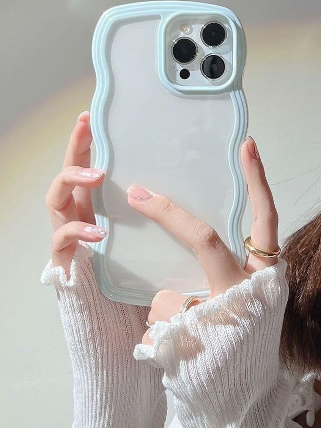COVERLY Solid Printed iPhone 14 Back Case Mobile Accessories thumbnail 2