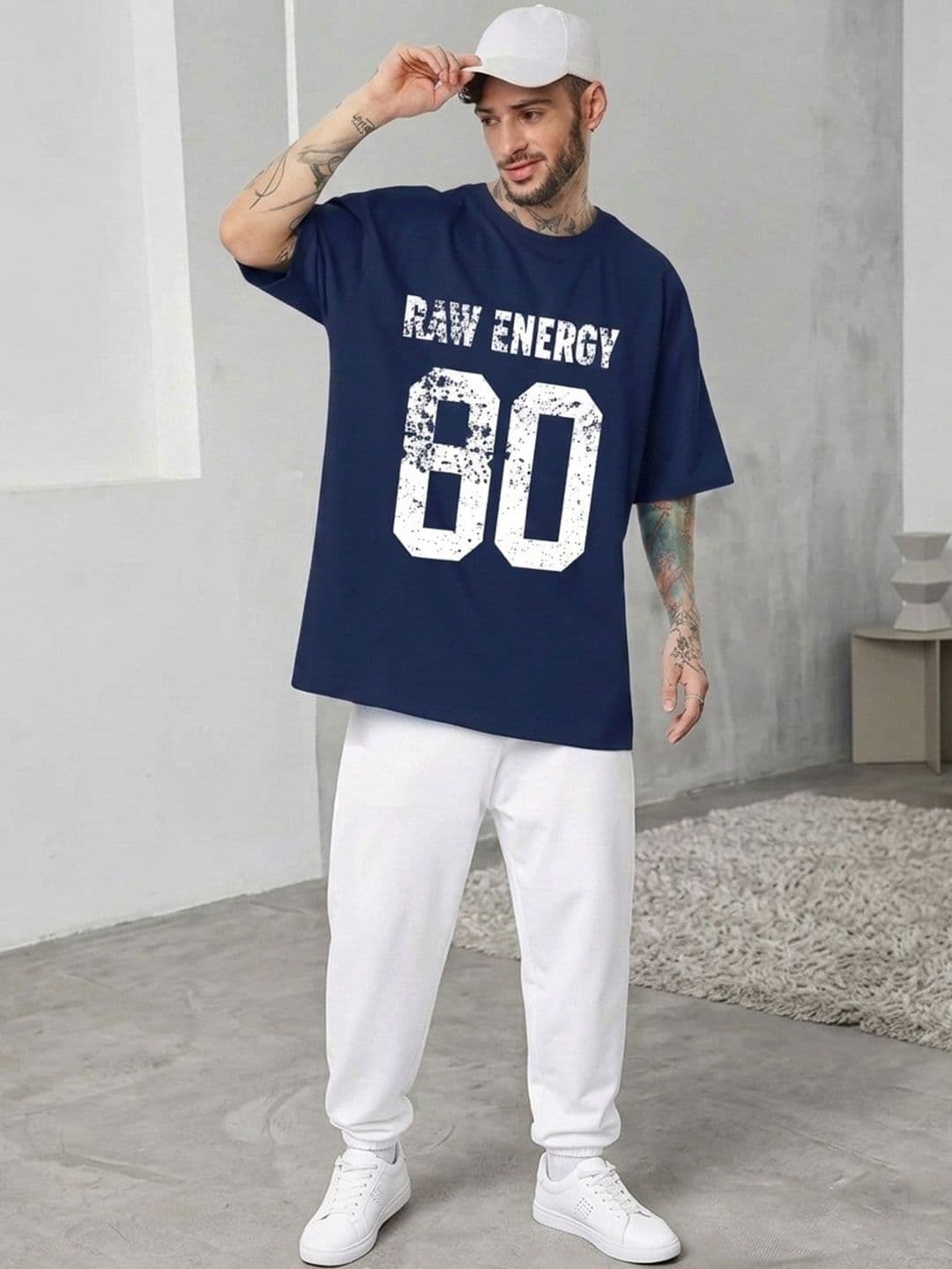 THE BEETEL HOUSE Men Typography Printed Drop-Shoulder Sleeves T-shirt thumbnail 4