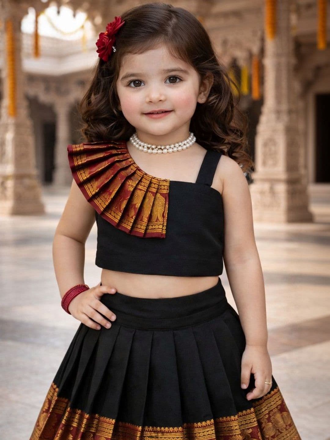 Xepon Girls Ready to Wear Lehenga & thumbnail 4