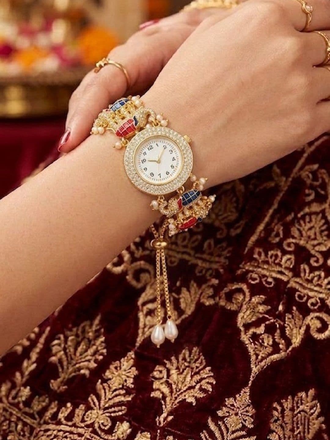 SZN Women Dial & Bracelet Style Straps Analogue Watch haathi watchW1 thumbnail 6