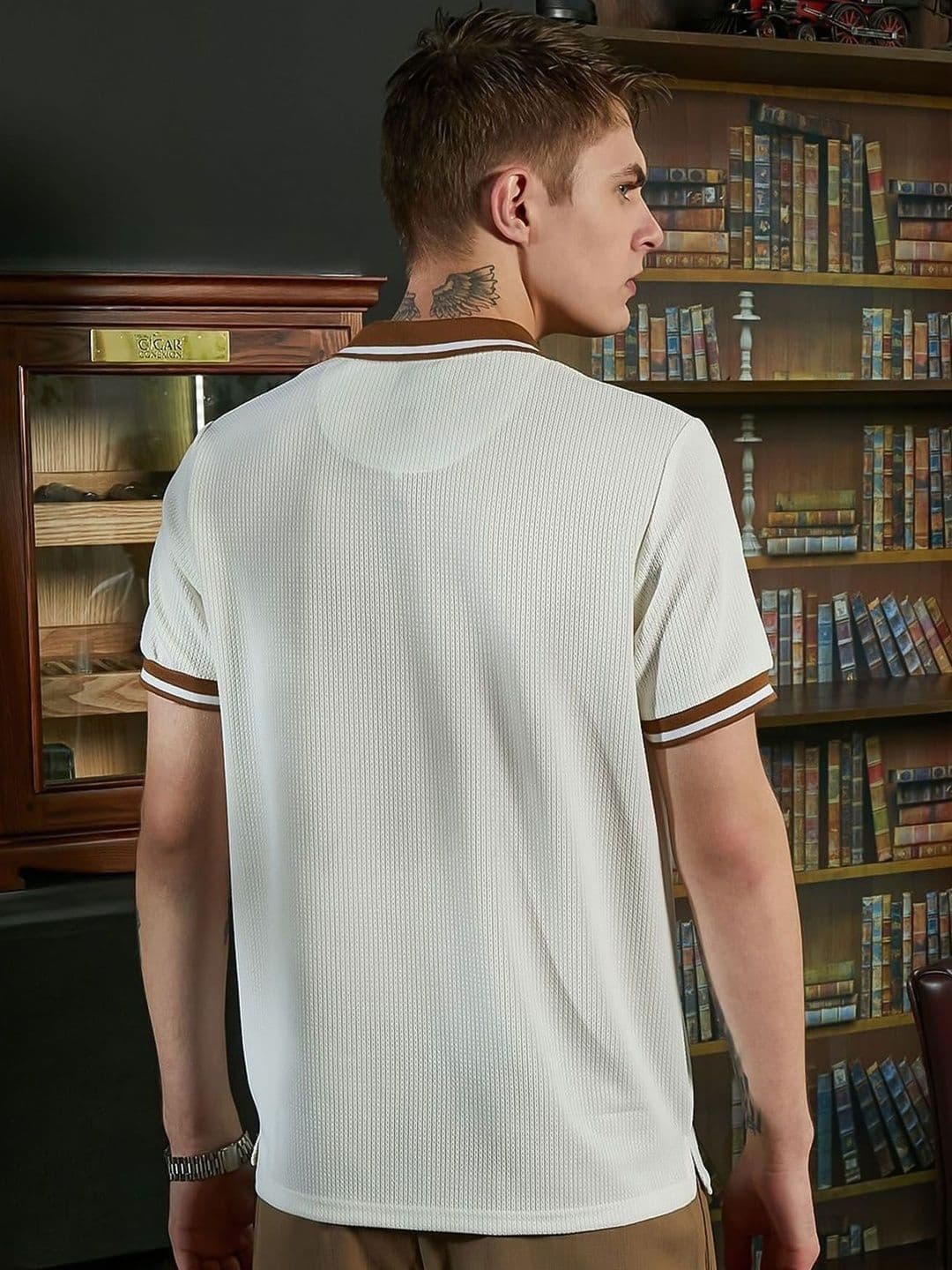 THE BEETEL HOUSE Men Polo Collar T-shirt thumbnail 5