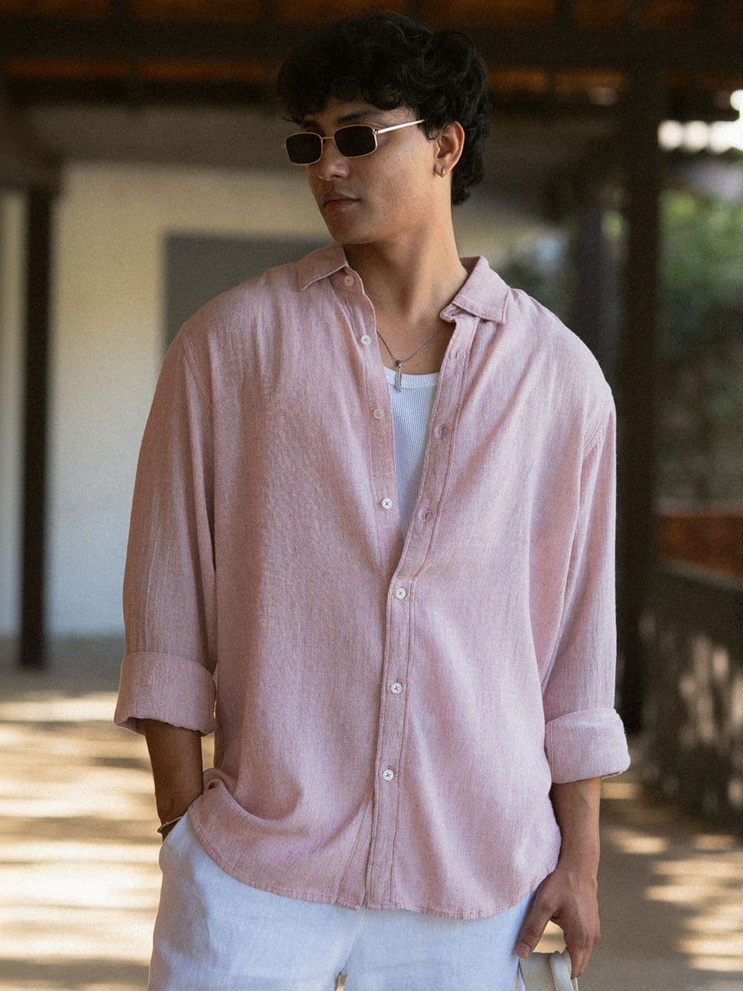 Powerlook Striped Spread Collar  Casual Shirt thumbnail 2