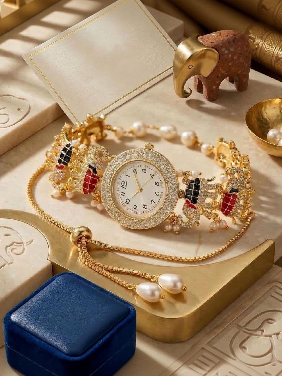 SZN Women Dial & Bracelet Style Straps Analogue Watch haathi watchW1 thumbnail 5