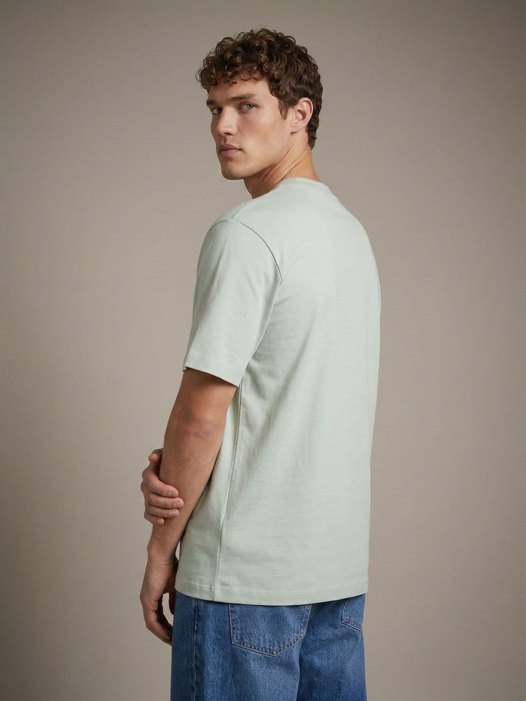 glitchez Typography Printed Relaxed Fit T-shirt thumbnail 3