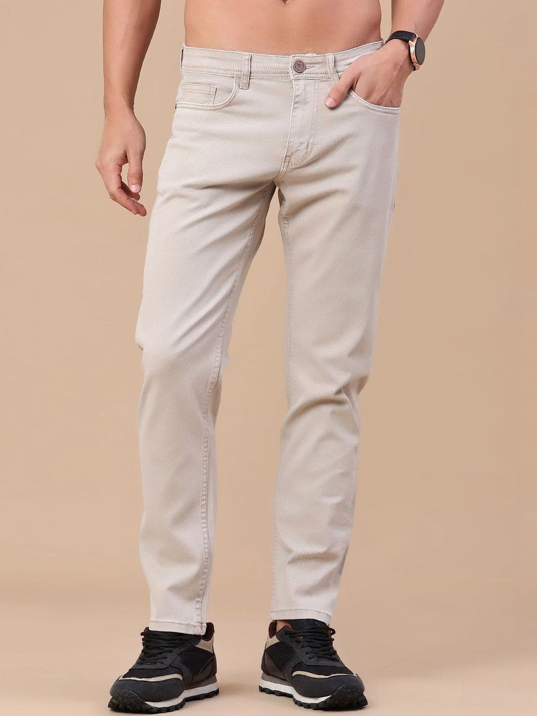 V-Mart Men Regular Fit Mid-Rise Stretchable Jeans - view 1