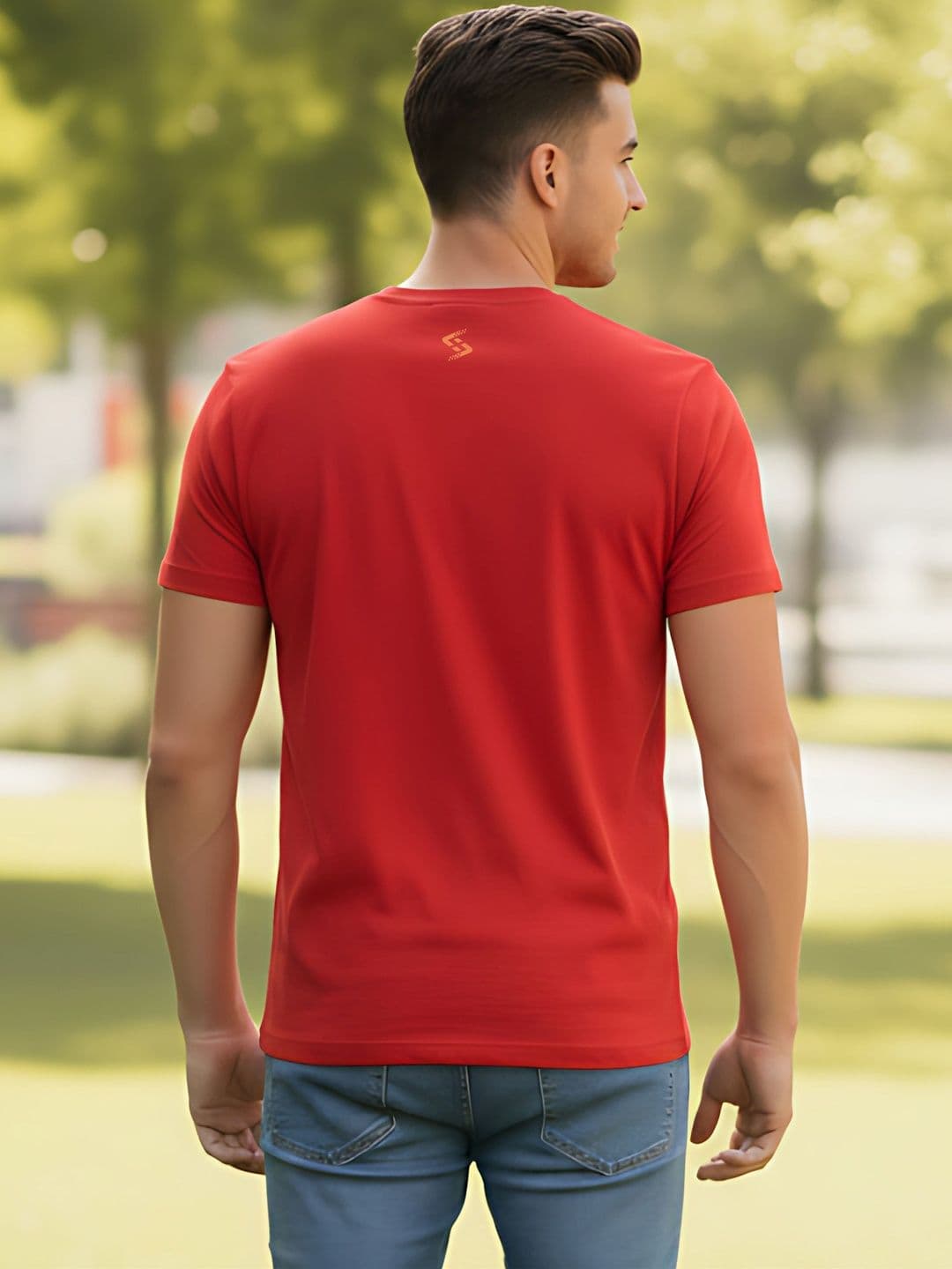 SYMBLANCE Men Typography Printed T-shirt thumbnail 4