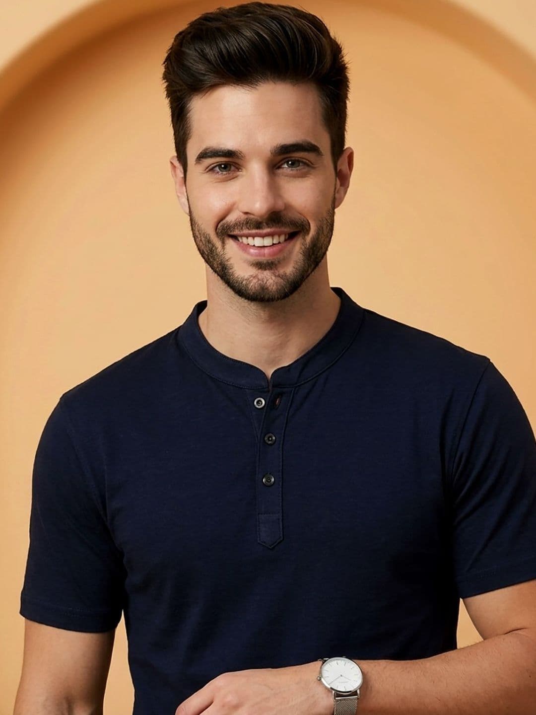 UNIBERRY Men Henley Neck T-shirt thumbnail 3