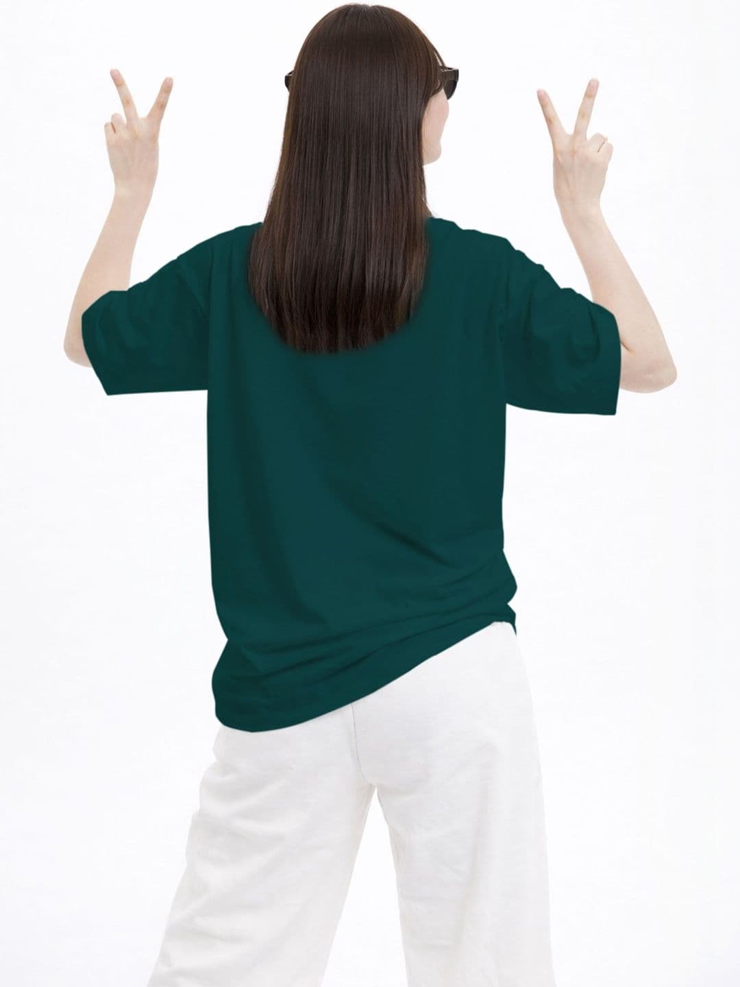 The Roadster Lifestyle Co Printed Organic Cotton Round Neck Oversized Tshirt thumbnail 2