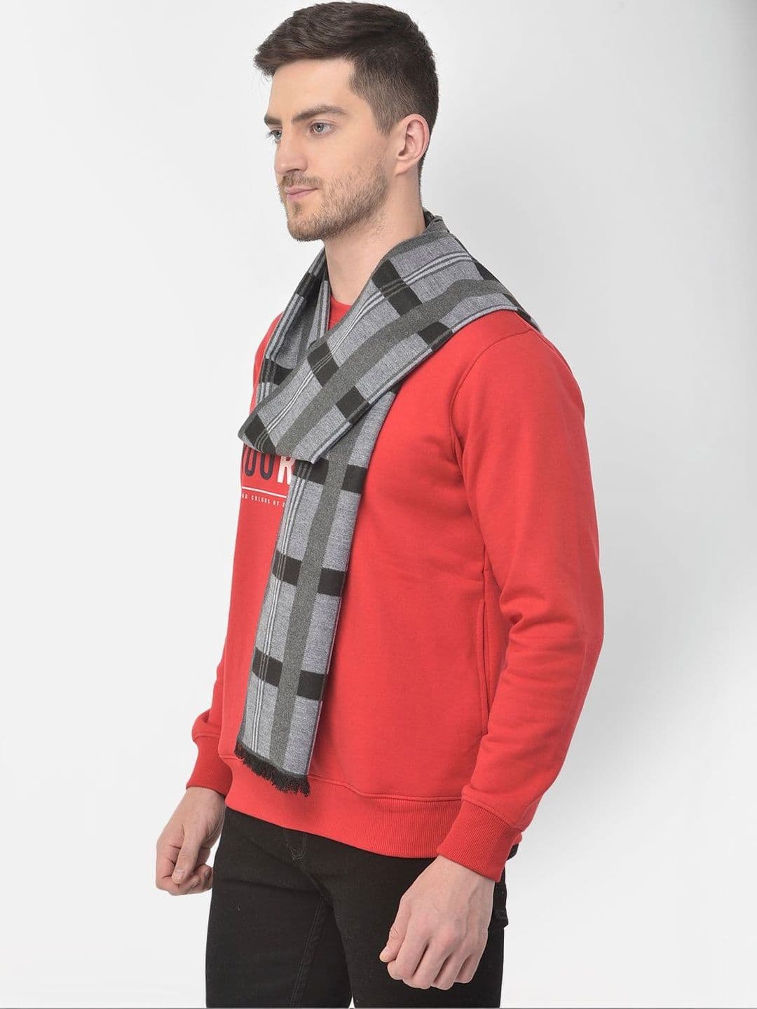 Cazzano Men Checked Scarf thumbnail 3