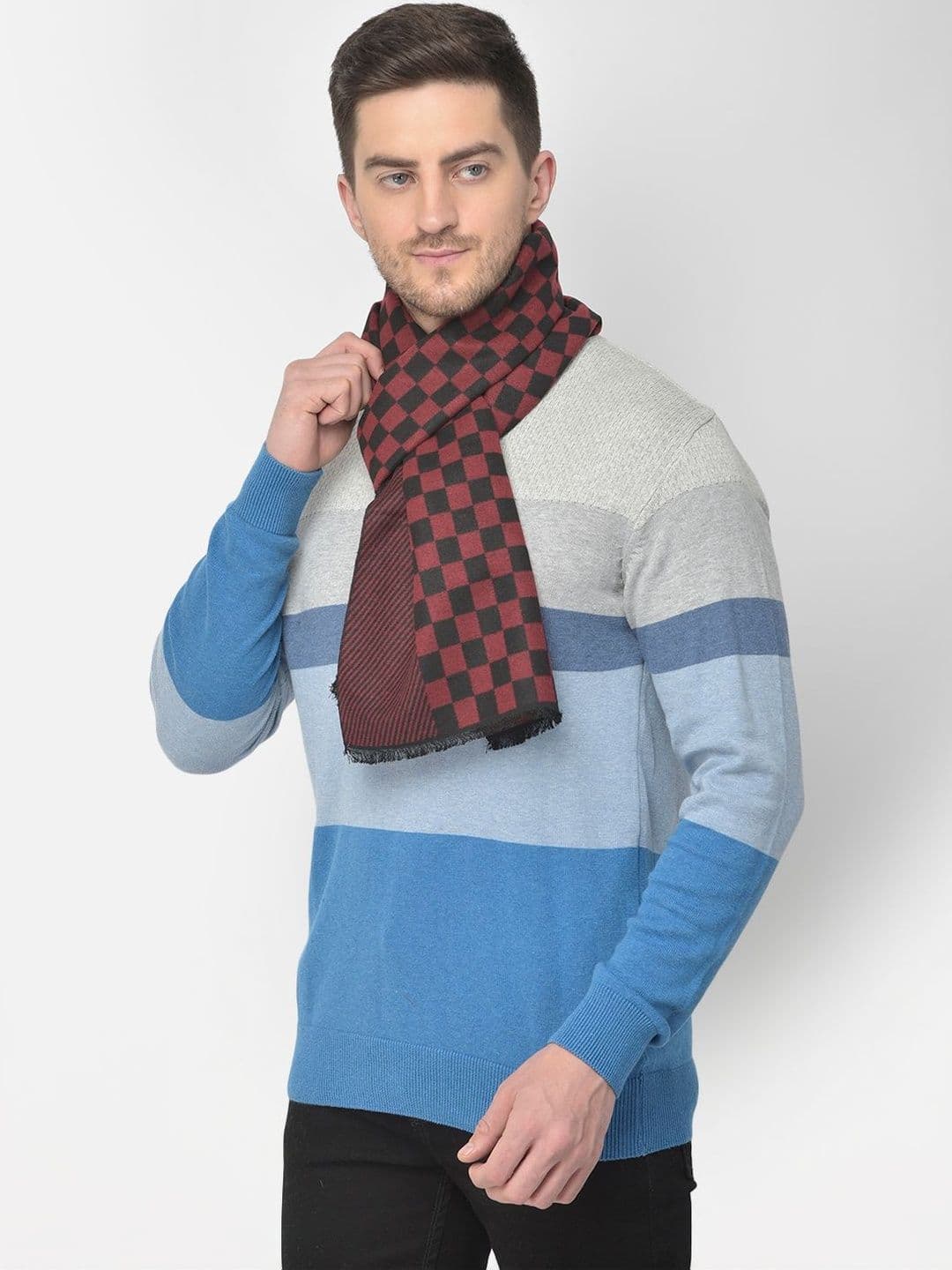 Cazzano Men Checked Scarf thumbnail 4