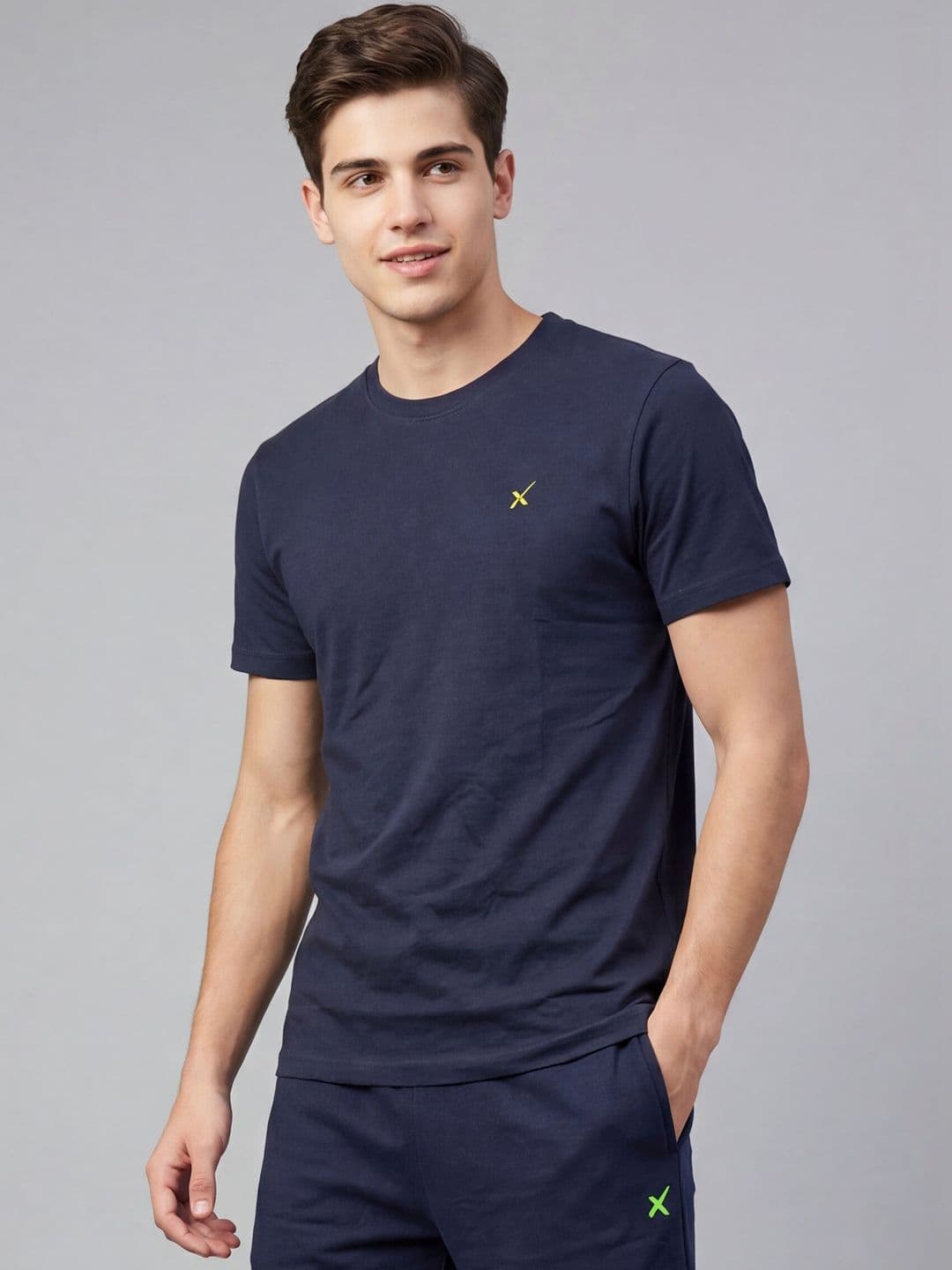 HRX by Hrithik Roshan Brand Logo Printed Round Neck T-shirt thumbnail 2