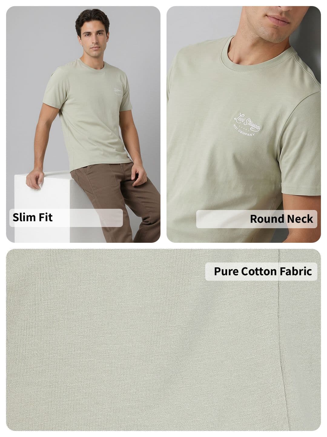 Levis Levi's Round Neck Pure Cotton T-shirt thumbnail 5