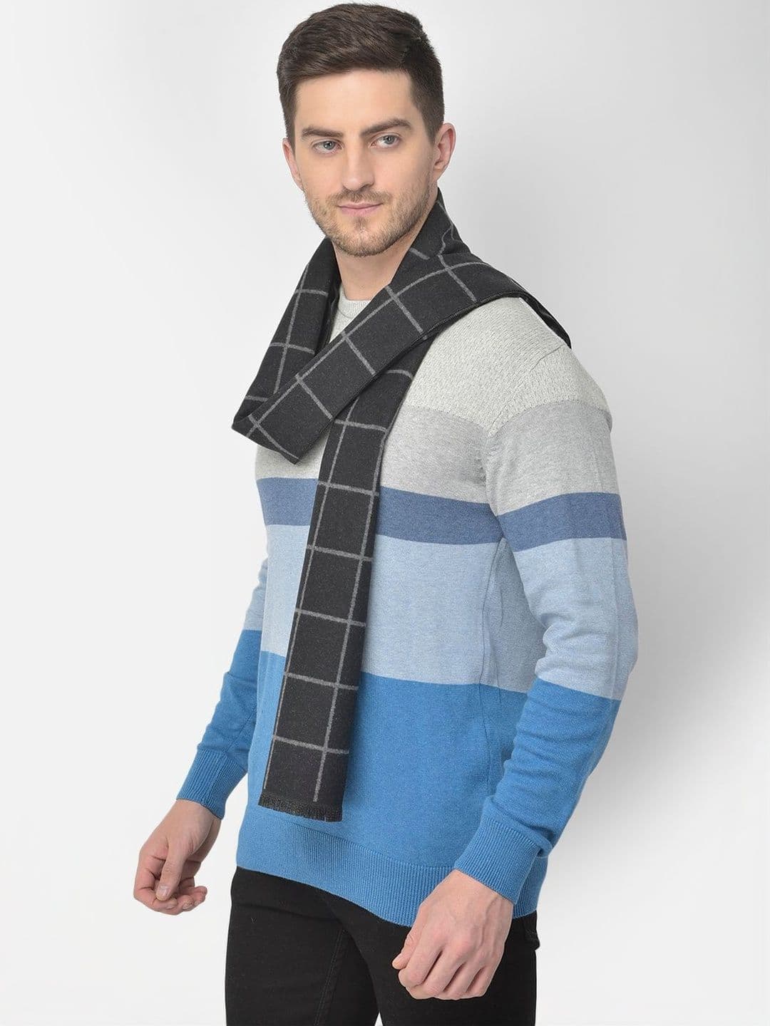 Cazzano Men Checked Scarf thumbnail 2