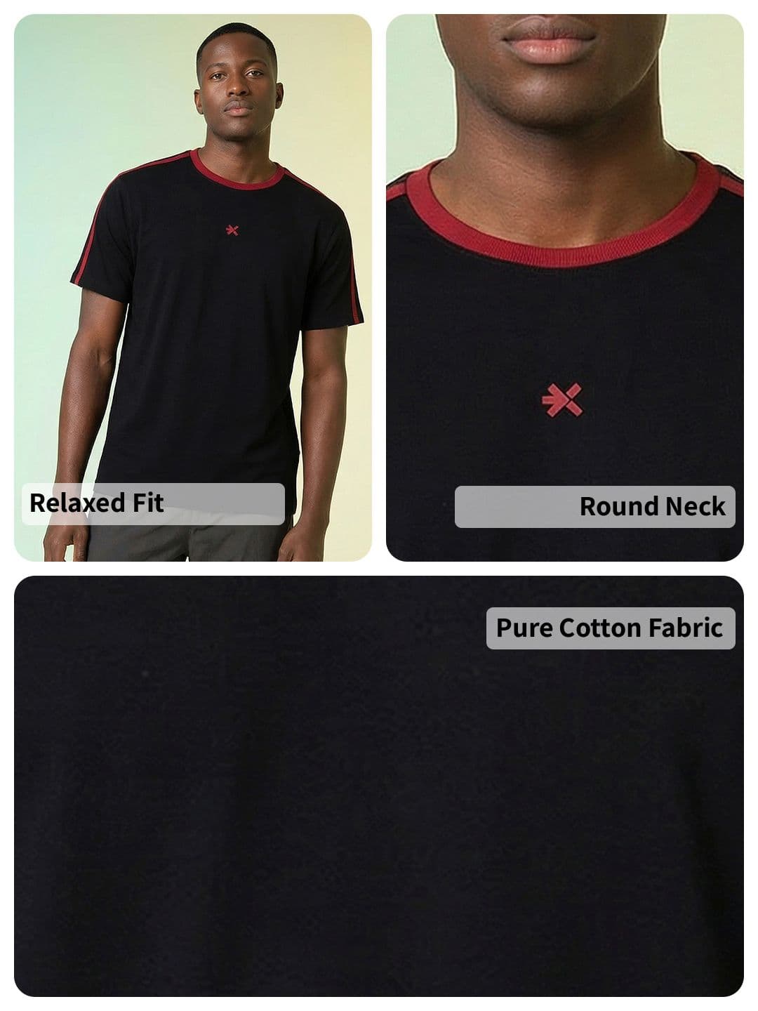 HRX by Hrithik Roshan Pure Cotton Relaxed Fit Lifestyle T-shirt thumbnail 2
