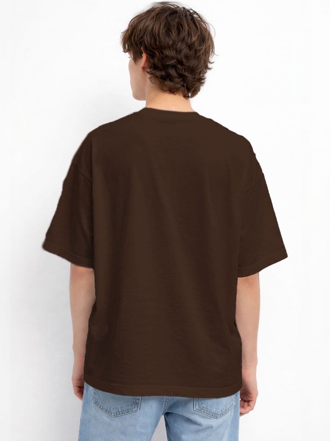 The Roadster Lifestyle Co Printed Organic Cotton Round Neck Oversized Tshirts thumbnail 3