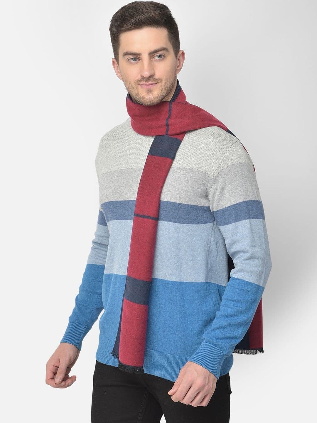 Cazzano Men Checked Scarf thumbnail 5