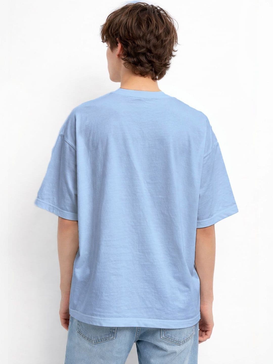 The Roadster Lifestyle Co Printed Organic Cotton Round Neck Oversized Tshirts thumbnail 4