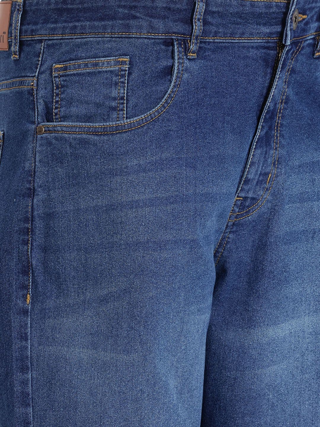 Sztori Men Plus Size Regular Fit Stretchable Jeans thumbnail 6