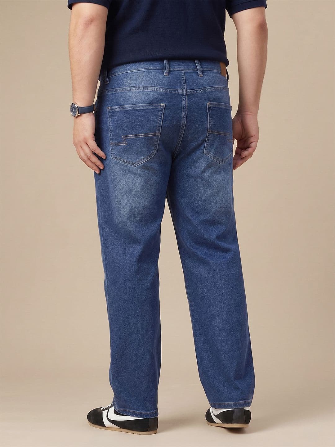Sztori Men Plus Size Regular Fit Stretchable Jeans thumbnail 2