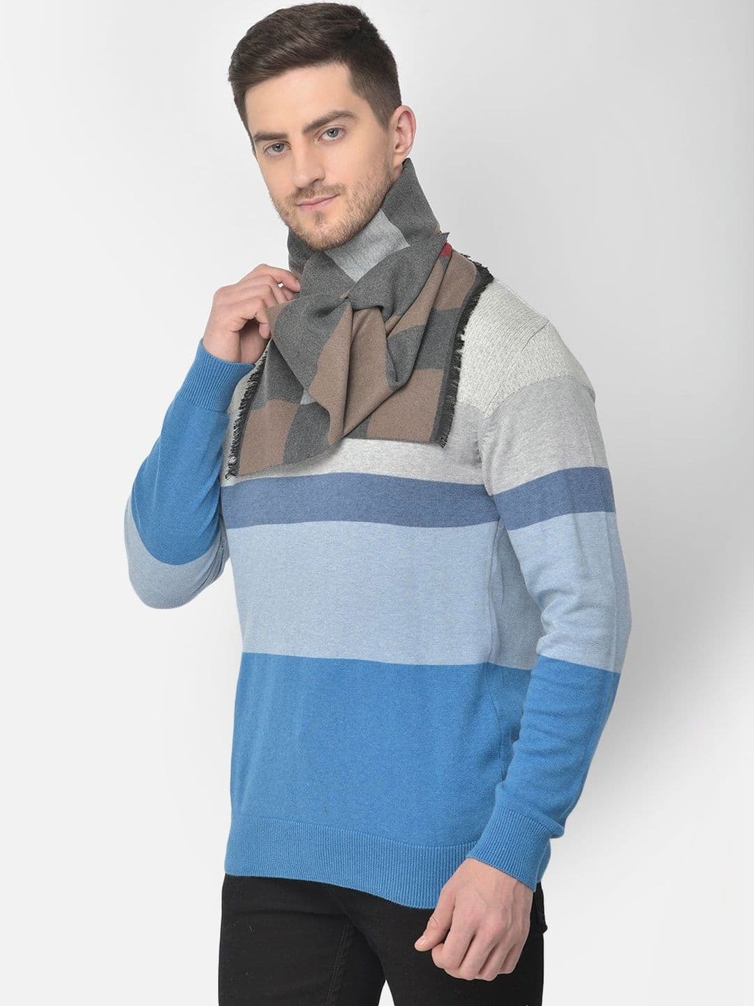 Cazzano Men Checked Scarf thumbnail 2