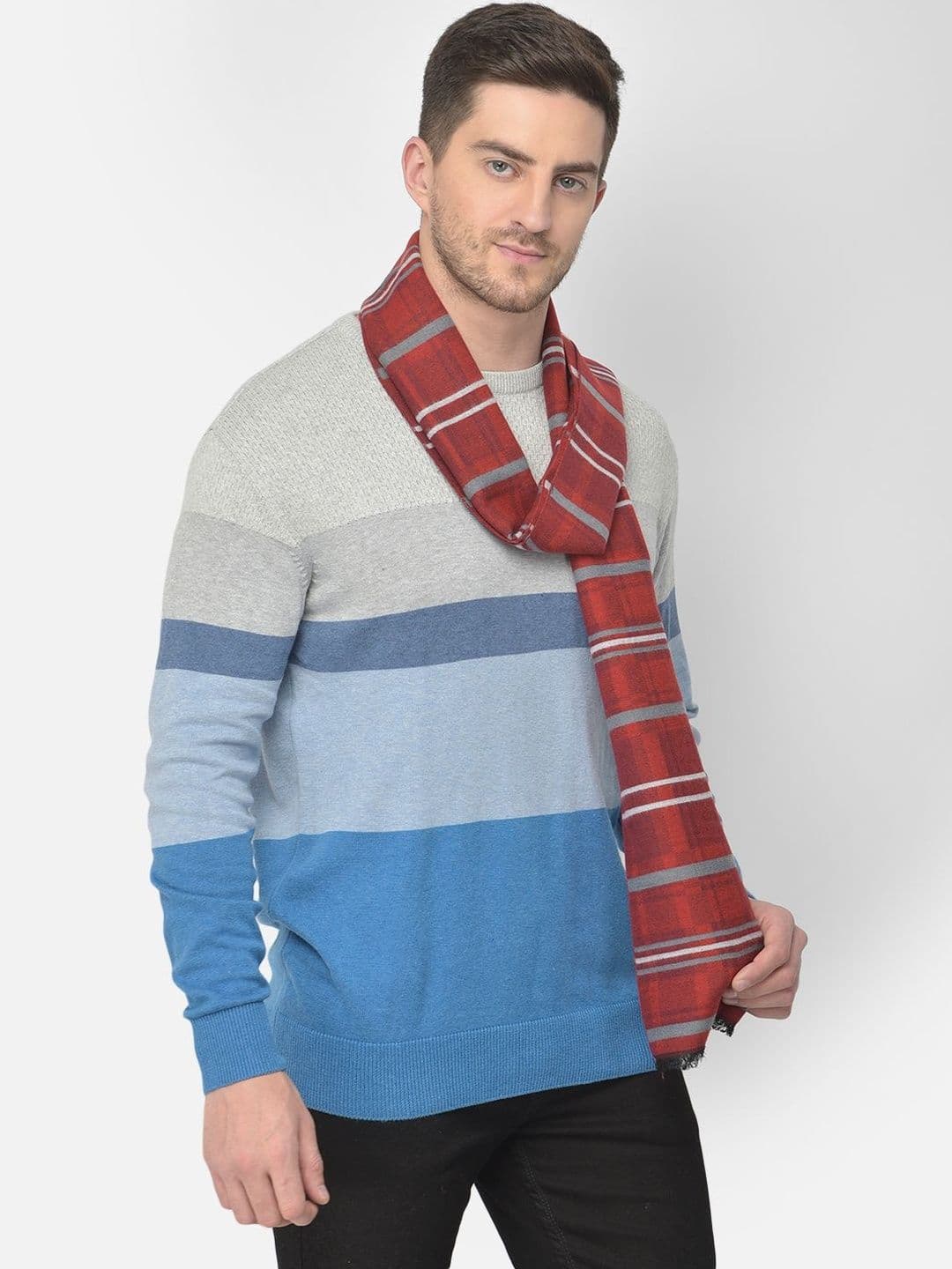 Cazzano Men Checked Scarf thumbnail 3