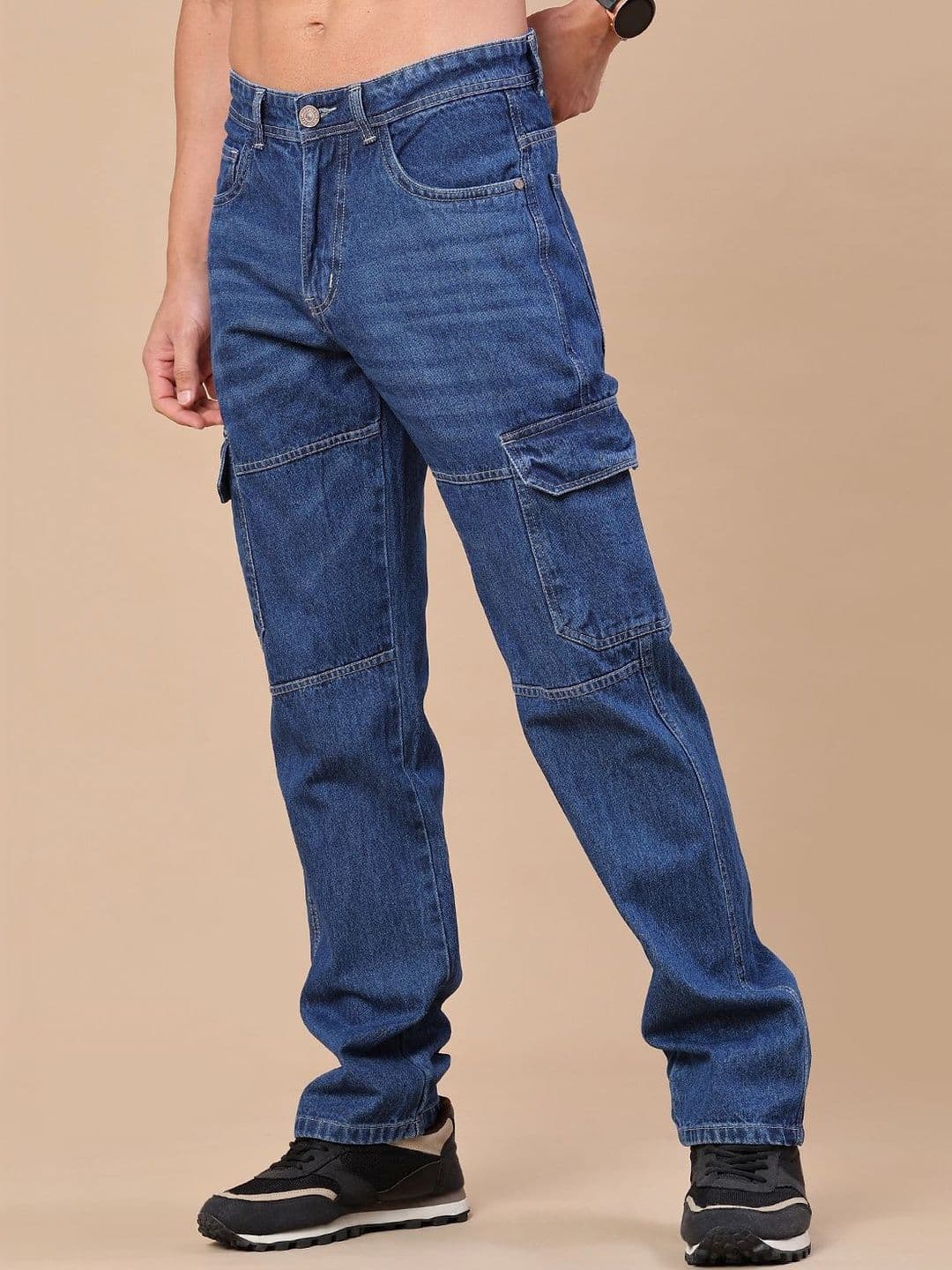 V-Mart Men Regular Fit Mid-Rise Stretchable Jeans thumbnail 4
