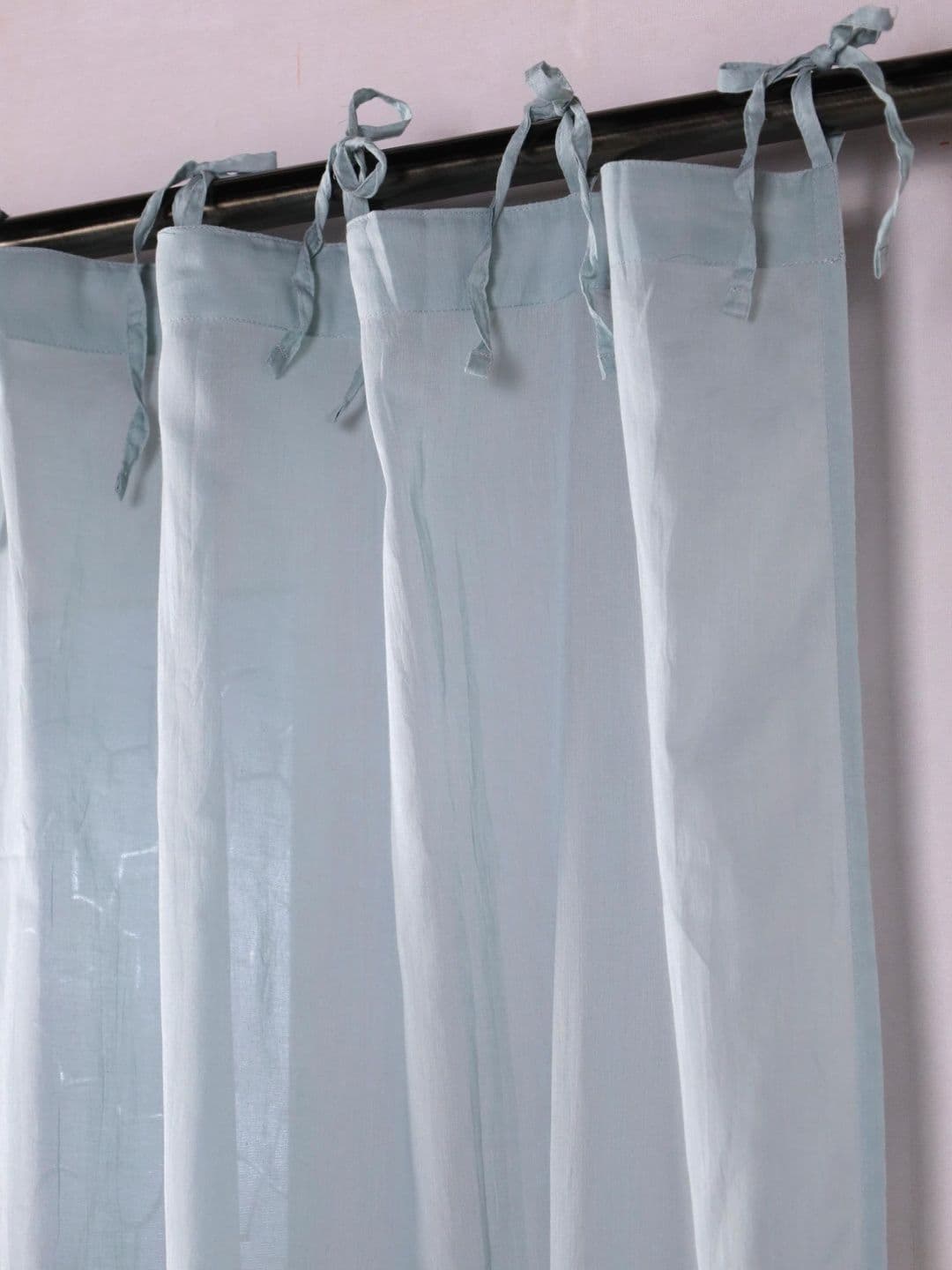 Gulaab Jaipur Grey Set of 2 Sheer Long Door Curtain thumbnail 6