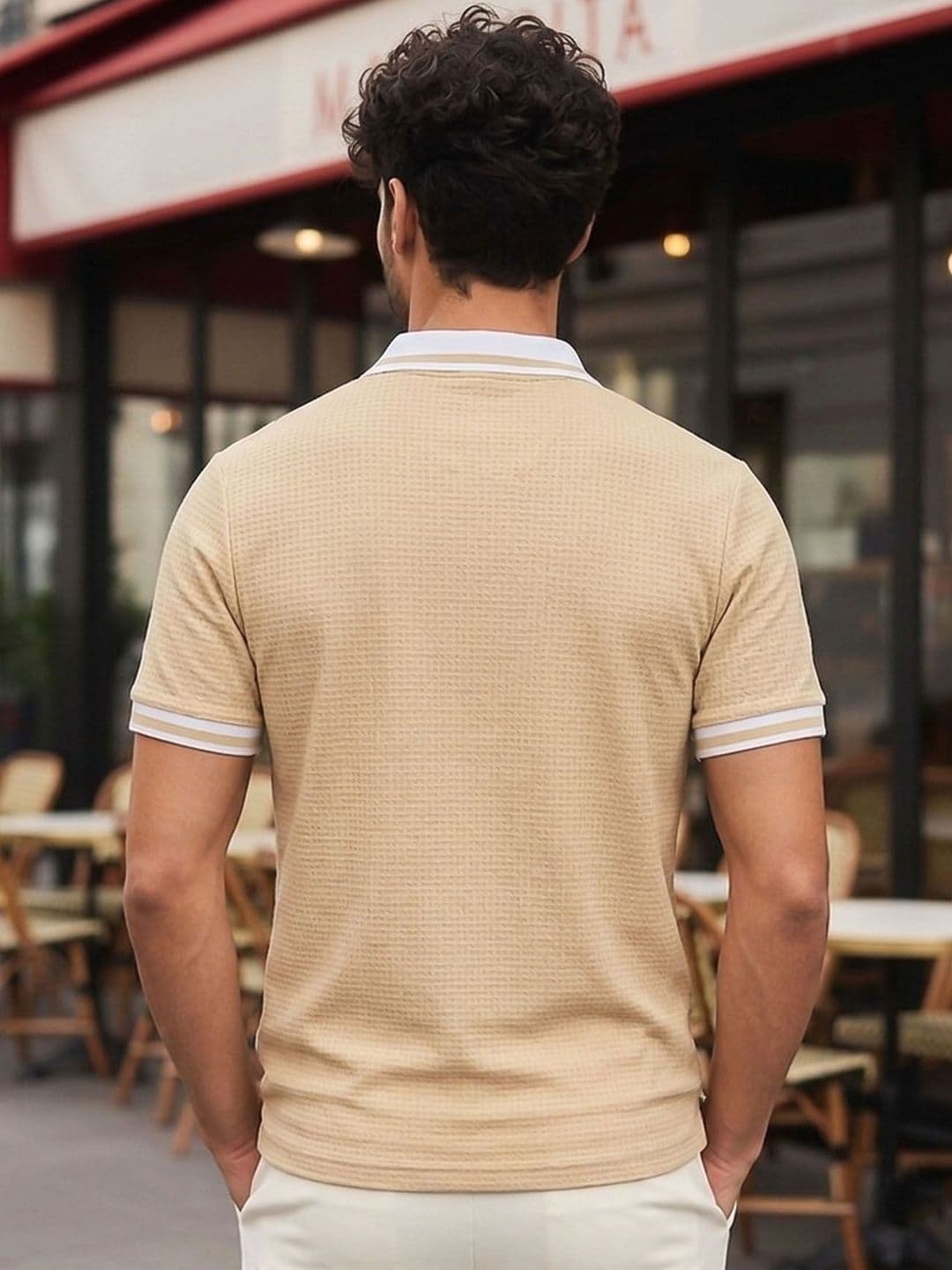 THE BEETEL HOUSE Men Polo Collar T-shirt thumbnail 3