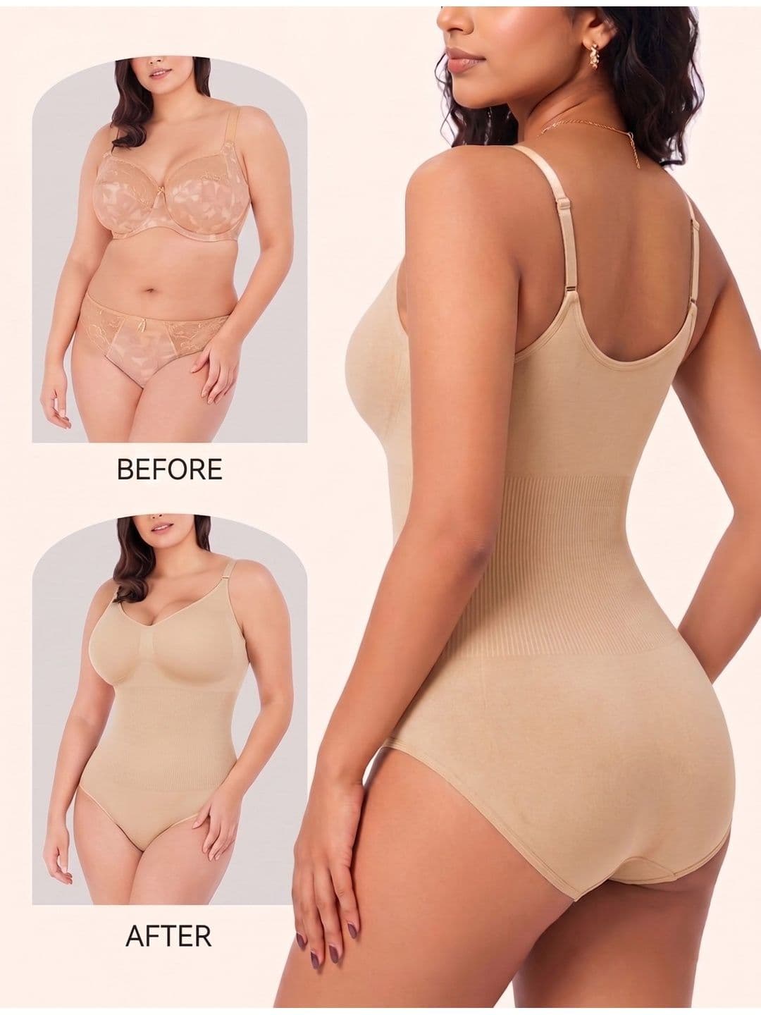 KeepCart Shoulder Straps Sleeveless Bodysuit thumbnail 2