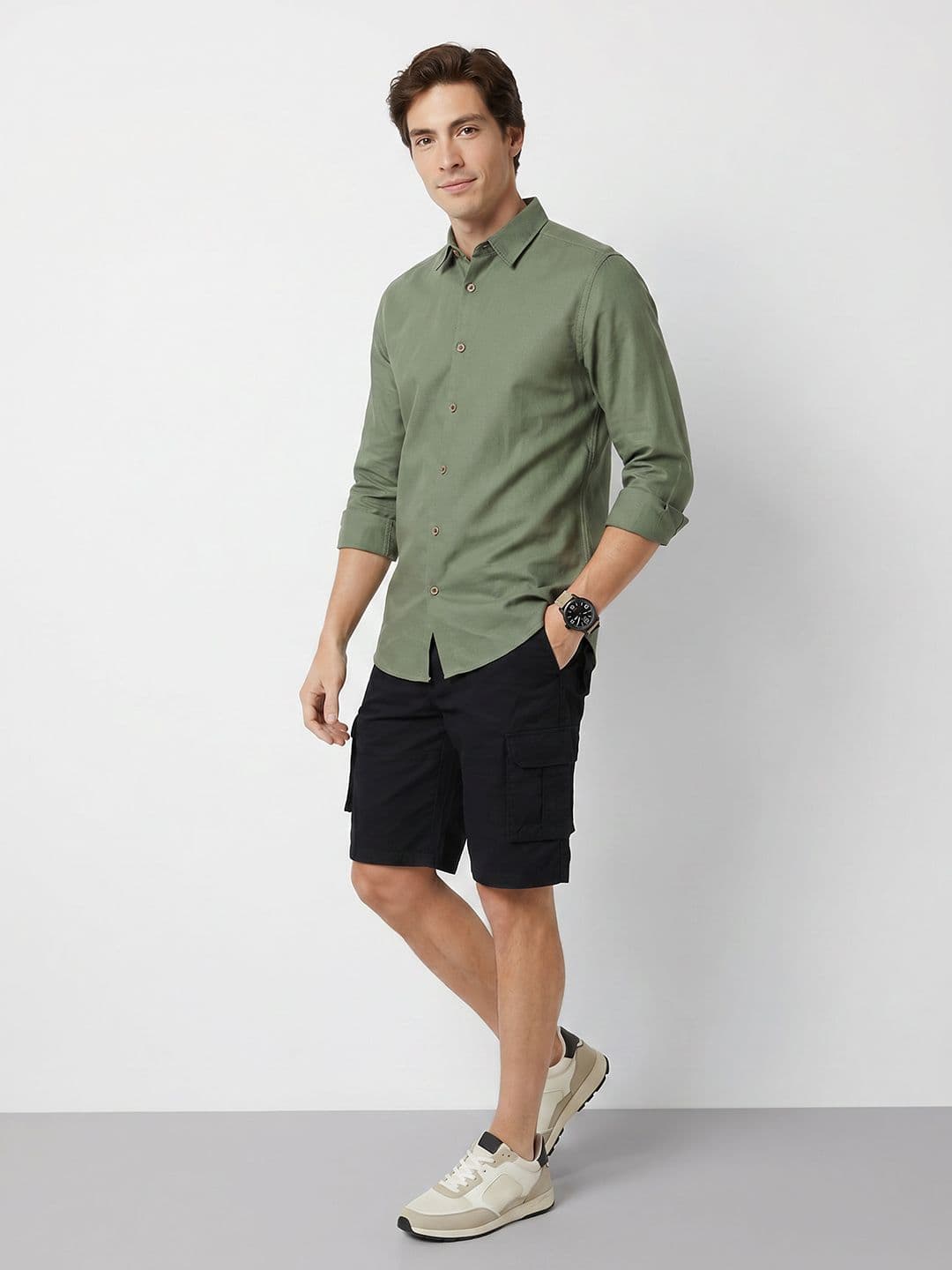 Mast & Harbour Spread Collar Casual Shirt thumbnail 5