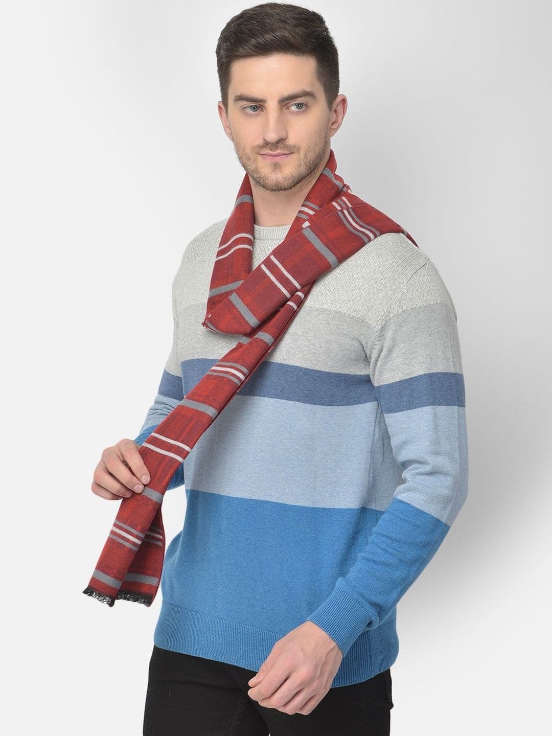 Cazzano Men Checked Scarf thumbnail 6
