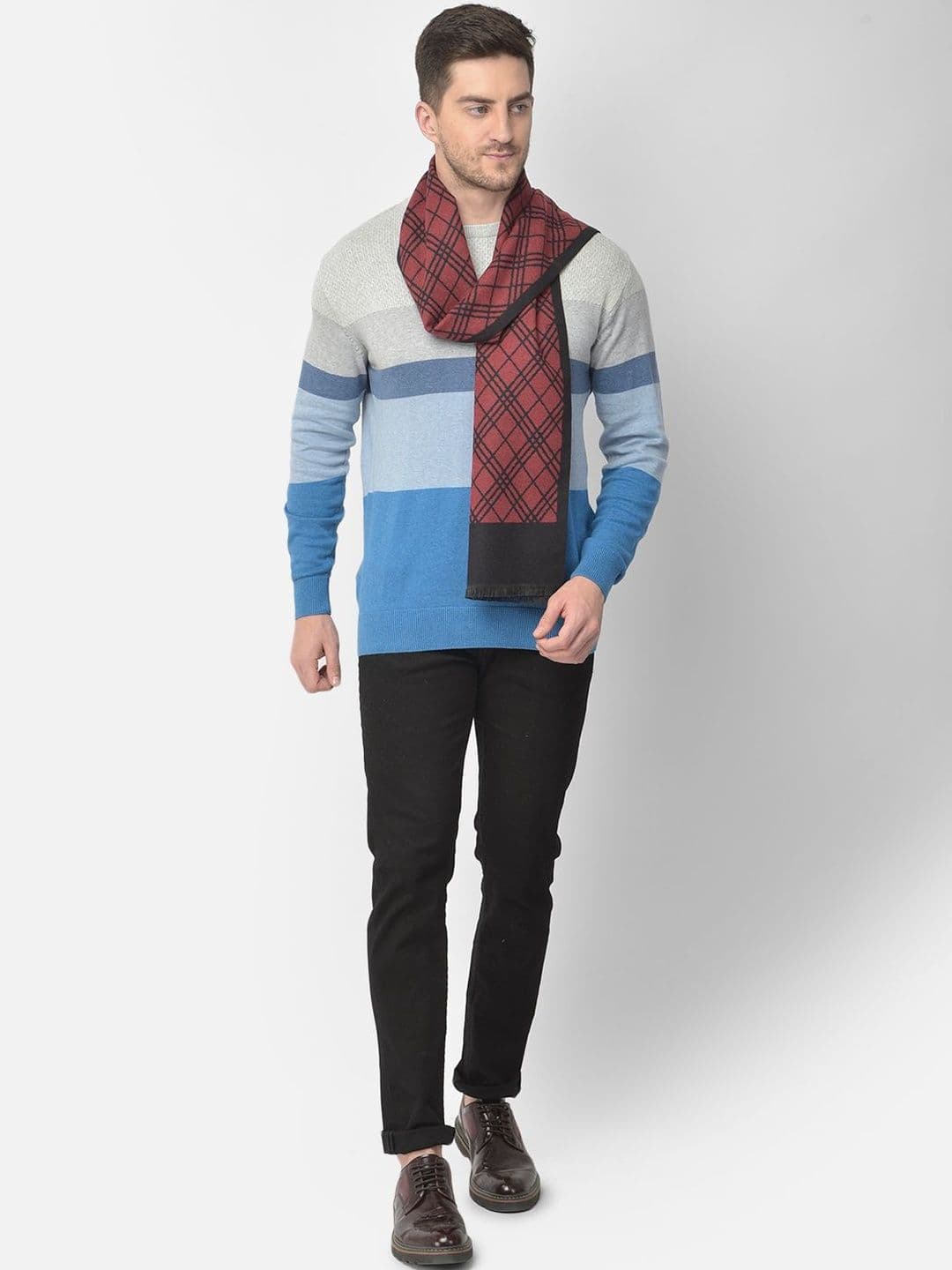 Cazzano Men Checked Scarf thumbnail 3