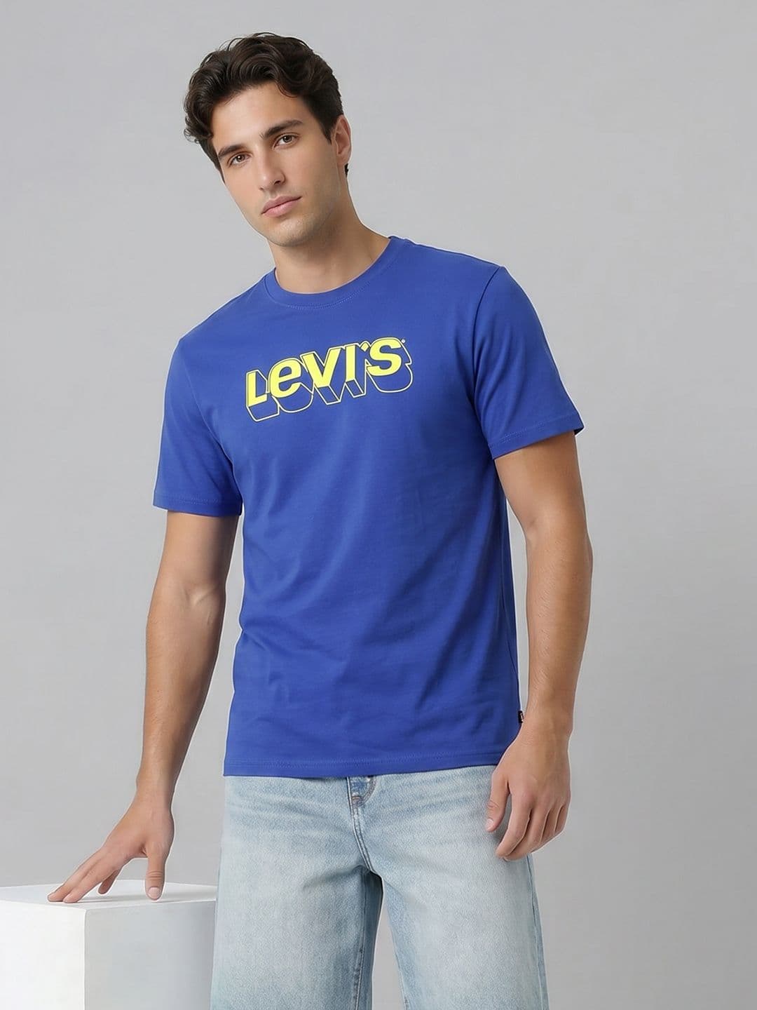 Levis Levi's Brand Logo Printed Pure Cotton T-shirt - view 1