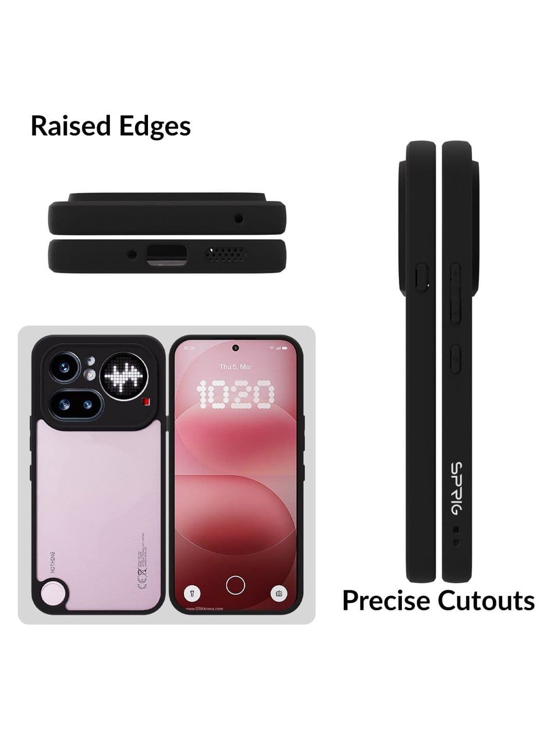 SPRIG Nothing Phone 4A Pro Matte Transparent Back Cover thumbnail 4