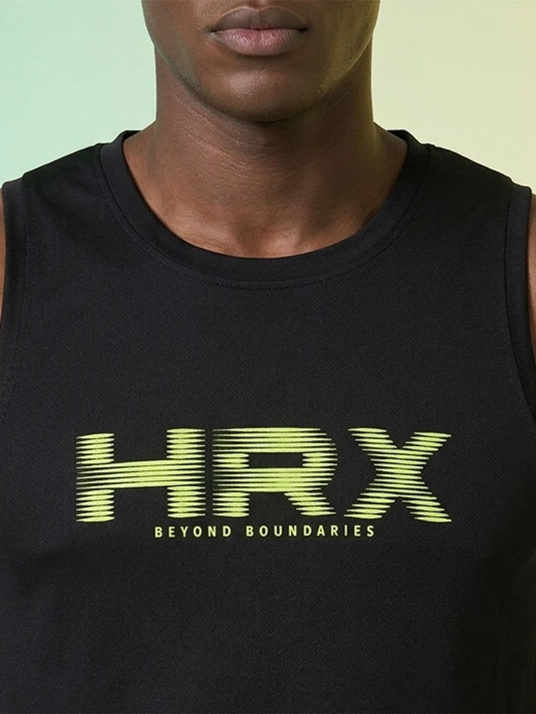 HRX by Hrithik Roshan Brand Logo Printed Rapid Dry Training T-shirt thumbnail 7