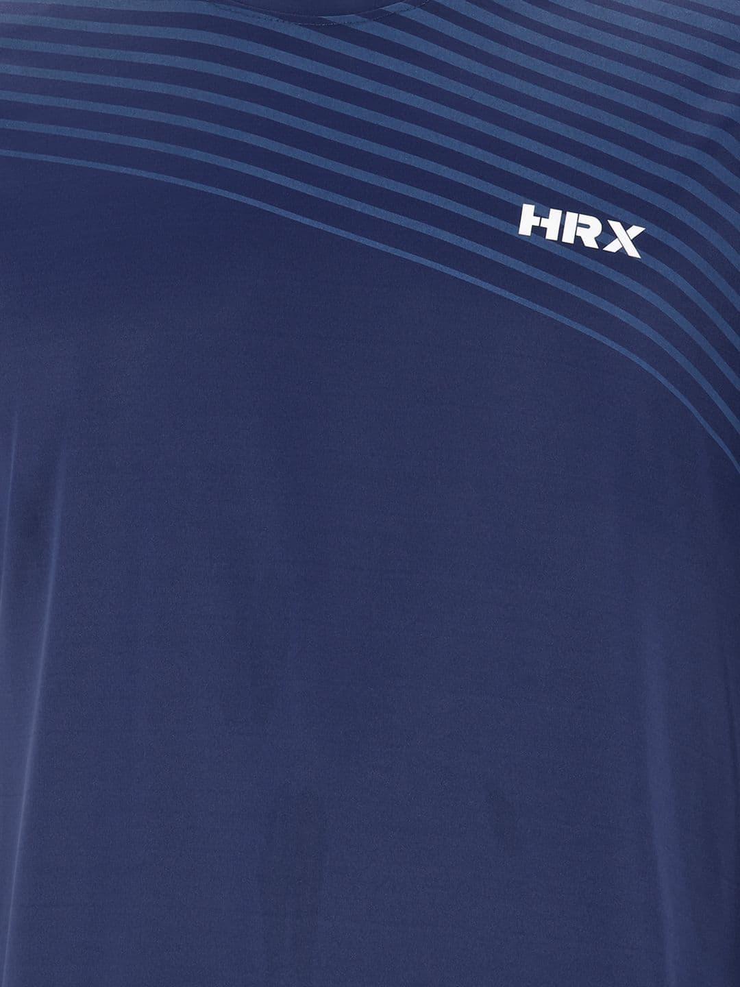 HRX by Hrithik Roshan Striped Rapid-Dry Training T-shirt thumbnail 4