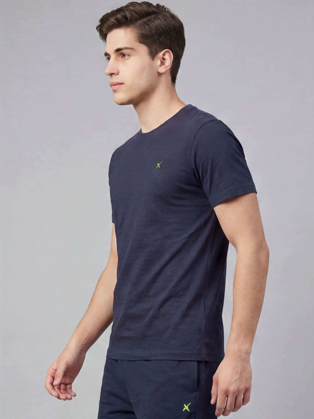 HRX by Hrithik Roshan Brand Logo Printed Round Neck T-shirt thumbnail 3