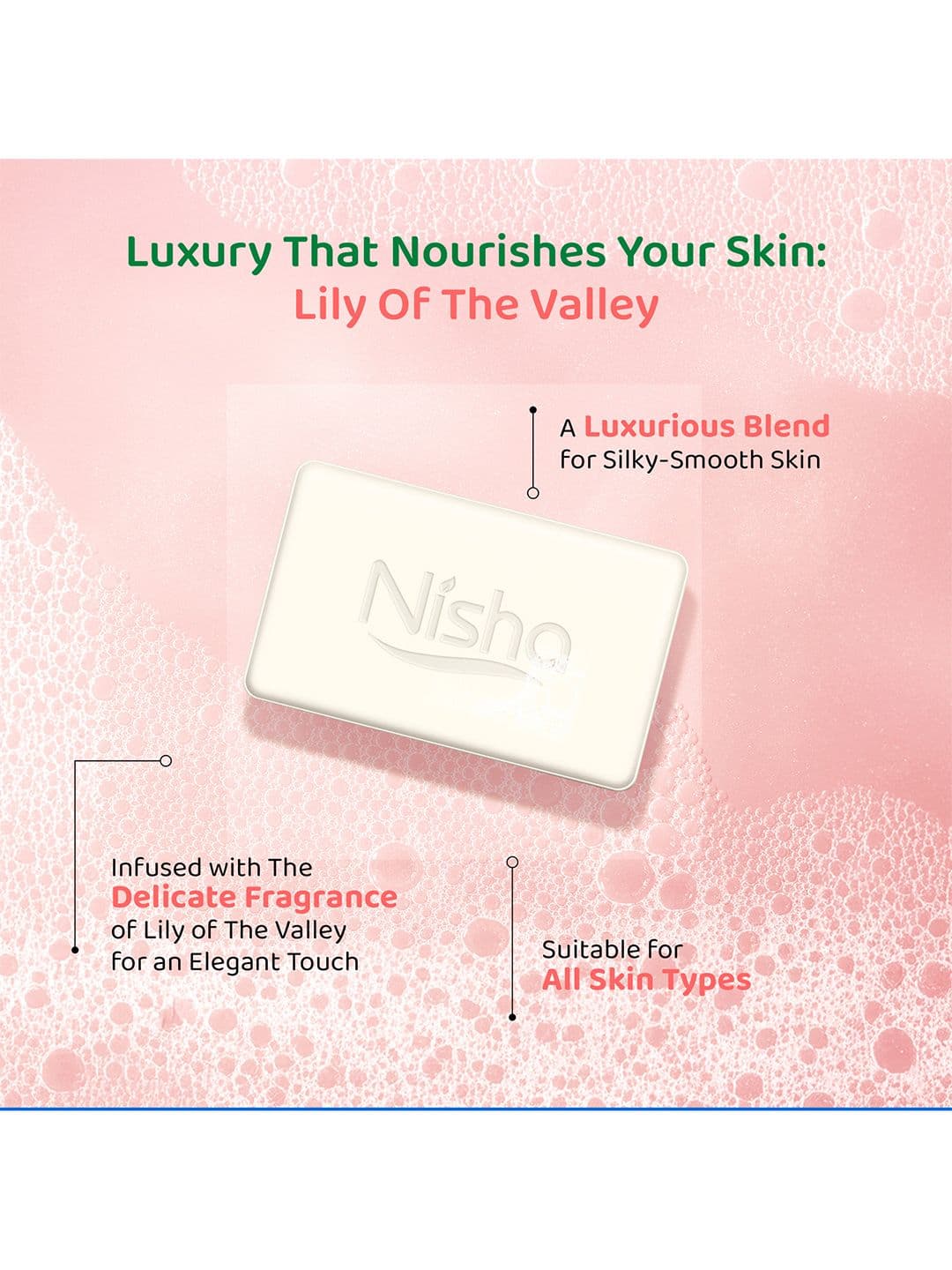 Nisha Set Of 5 Lily Cleansing Bar For Softness - 100 g Each thumbnail 5