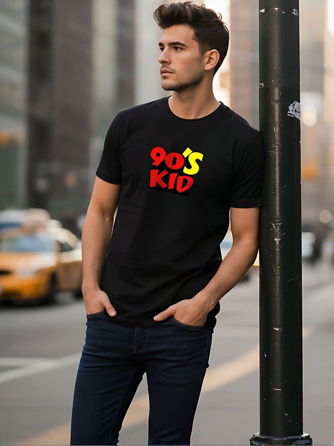 SYMBLANCE Men Typography Printed T-shirt thumbnail 5