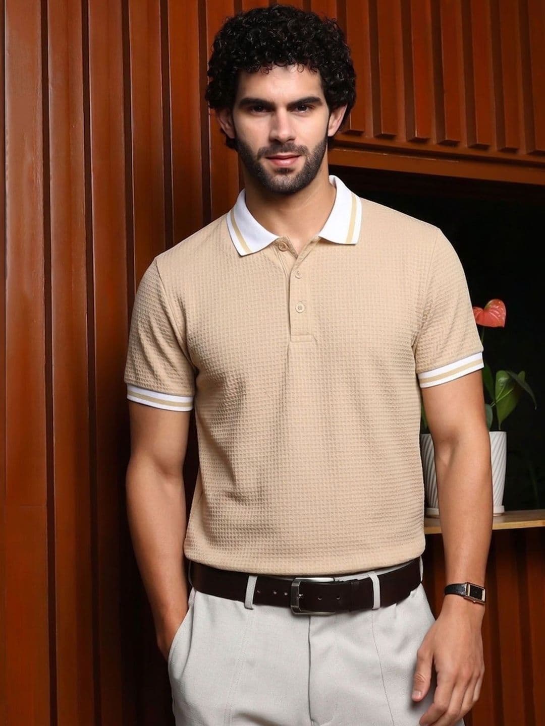 AUSK Men Polo Collar T-shirt thumbnail 3