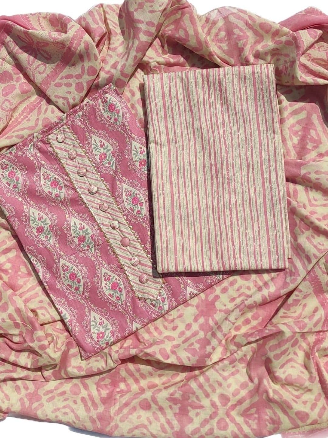 GC 80 BY GAURI COLLECTION Printed Pure Cotton Unstitched Dress Material thumbnail 2