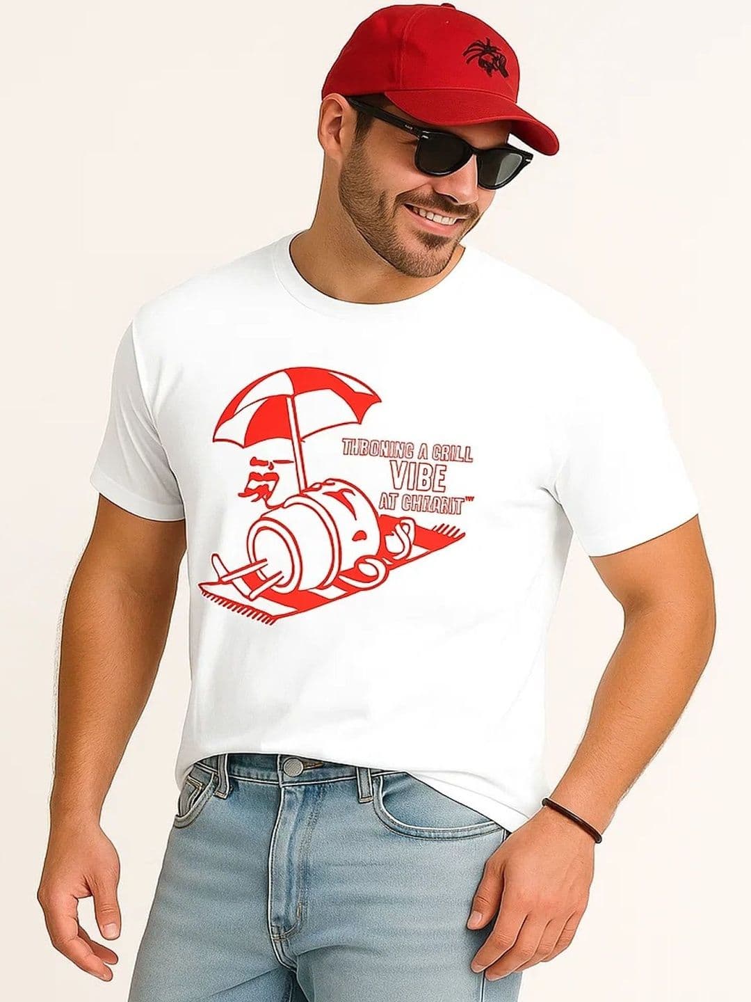 Big Hello - The Plus Life Men Printed Organic Cotton T-shirt thumbnail 4