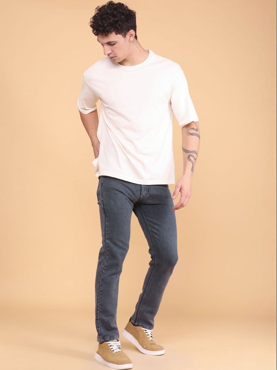 V-Mart Men Slim Fit Mid-Rise Light Fade Jeans thumbnail 5