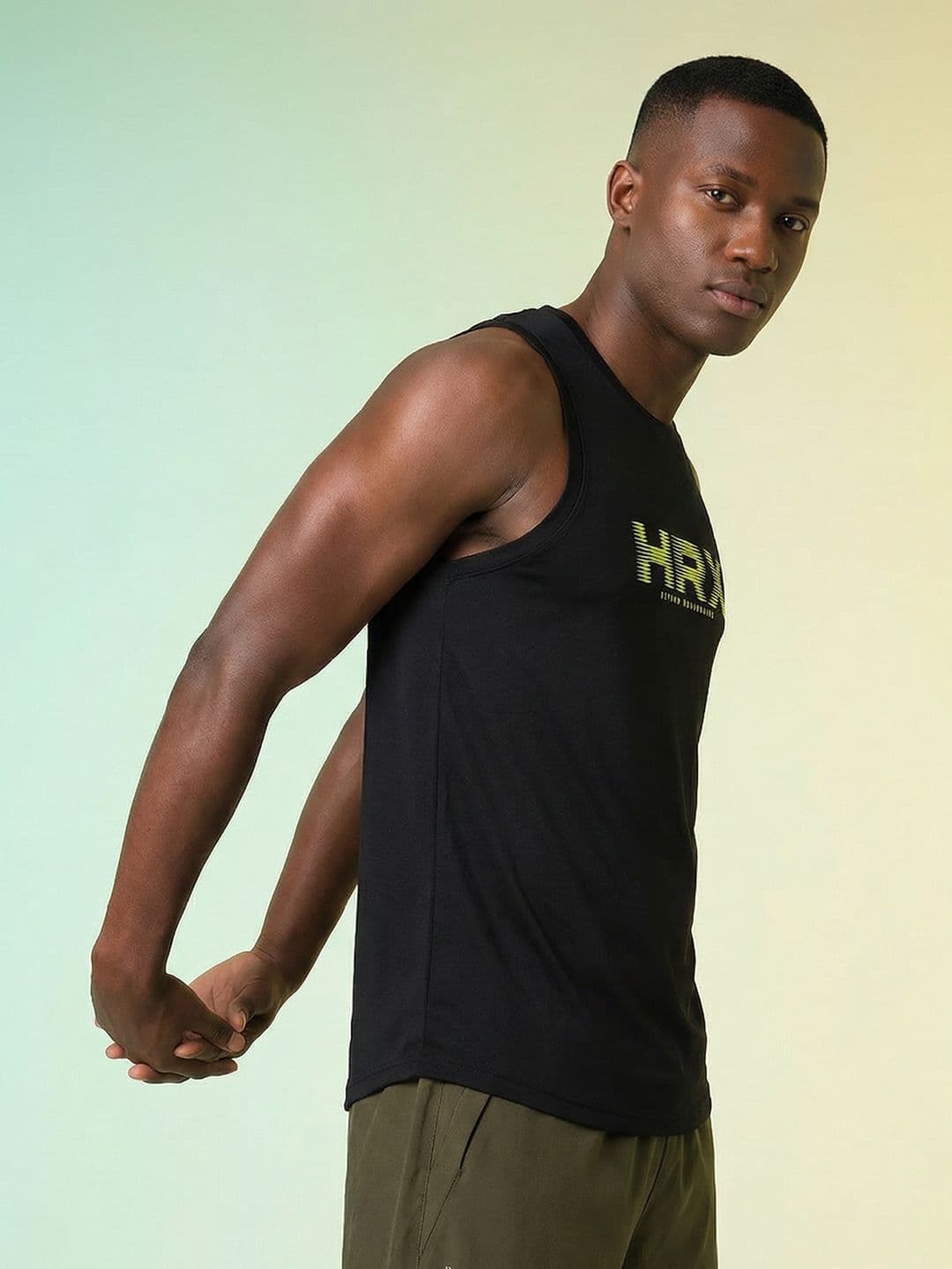 HRX by Hrithik Roshan Brand Logo Printed Rapid Dry Training T-shirt thumbnail 5