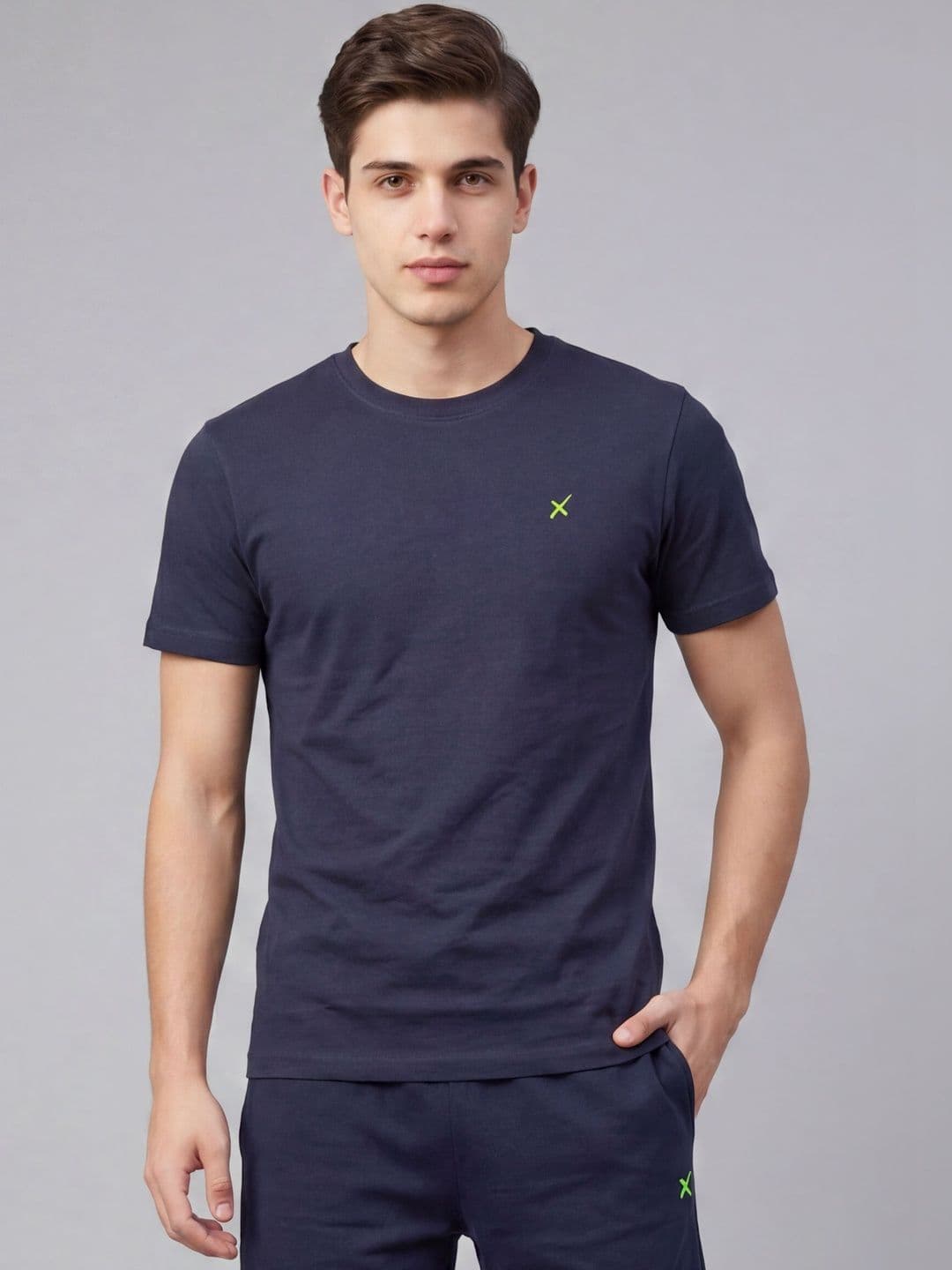 HRX by Hrithik Roshan Brand Logo Printed Round Neck T-shirt - view 1