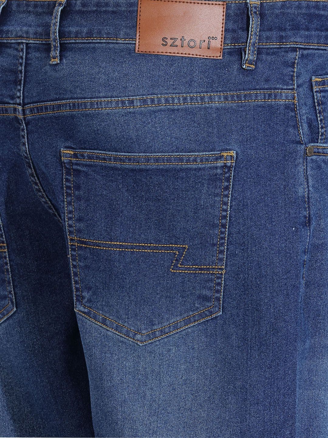 Sztori Men Plus Size Regular Fit Stretchable Jeans thumbnail 3