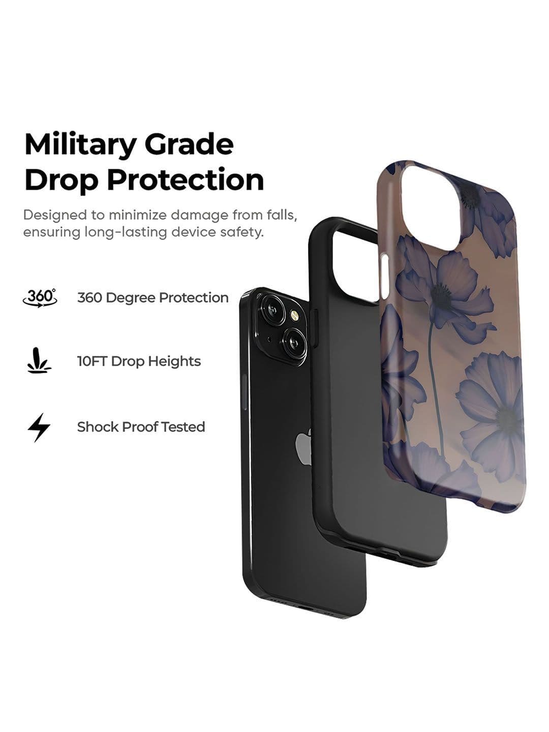 QRIOH Floral Printed iPhone 15 Pro Max Back Case Mobile Accessories thumbnail 4