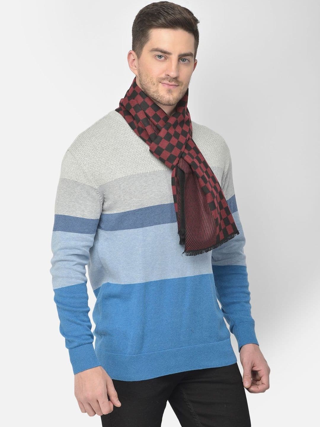 Cazzano Men Checked Scarf thumbnail 6